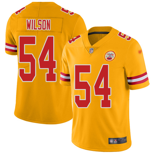 Men Kansas City Chiefs #54 Wilson Damien Limited Gold Inverted Legend Nike NFL Jersey->nfl t-shirts->Sports Accessory